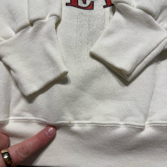 IU Hoosiers vintage crewneck sweatshirt large 90s USA made Indiana U - Picture 3 of 7